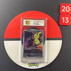 Team Rocket's Mimikyu AR 205/193 M2a Mega Dream ex Pokemon Card Japanese Grade10 - Image 1