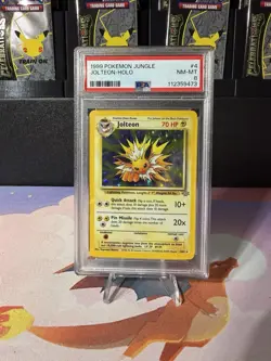 1999 Pokemon Jungle #4 Jolteon-Holo PSA 8 - Image 1