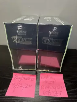 2 SEALED Pokemon Evolving Skies SET TCG BOTH ARTWORKS ETB Elite Trainer Box NEW - Image 3