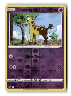 Girafarig 061/159 Uncommon Crown Zenith Pokemon Reverse Holo Near Mint - Image 1