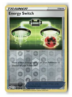 Energy Switch 129/159 Uncommon Crown Zenith Pokemon Reverse Holo Near Mint - Image 1