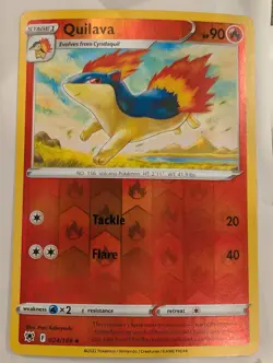 Quilava 024/189 SWSH Astral Radiance Pokemon Reverse Holo Foil Nice! - Image 1