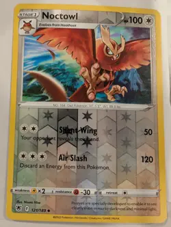 Noctowl 121/189 SWSH Astral Radiance Pokemon Reverse Holo Foil Nice! - Image 1