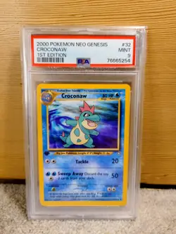 PSA 9 Croconaw Neo Genesis 1st Edition 2000 WOTC Pokemon 31/111 - Image 1
