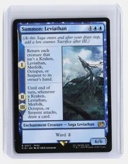 Summon: Leviathan MTG FINAL FANTASY #77 Rare - Image 1