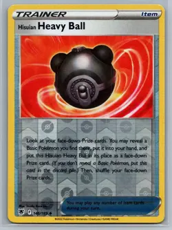 Hisuian Heavy Ball 146/189 Astral Radiance Uncommon Revers Holo Pokemon TCG 2022 - Image 1