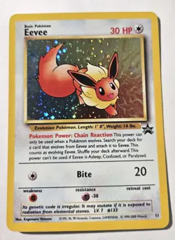 Pokemon Card - TCG Eevee Holo Promo Black Star #11 - Image 3