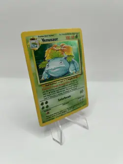 Pokemon TCG Venusaur Holo 18/130 Base Set WOTC Unlimited 1999 - MP - Image 3