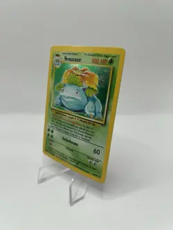 Pokemon TCG Venusaur Holo 18/130 Base Set WOTC Unlimited 1999 - MP - Image 4