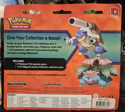 2016 Pokemon TCG XY Phantom Forces Evolutions 3 Pack Blister Venusaur Pin SEALED - Image 4