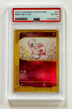 2002 Pokemon Expedition #19/165 Mew Reverse Foil E-Reader Series PSA 6 Fresh Gr - Image 1