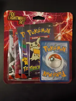 Pokemon TCG Lightning Set 4 Packs + 1 Bonus Card! Brand New/Sealed VHTF - Image 1