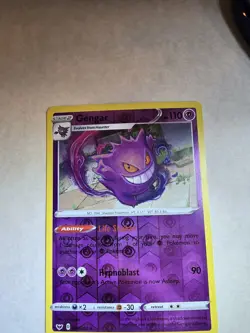 Pokemon TCG Gengar 085/202 Swsh01: Sword & Shield Reverse Holo Rare - Image 2