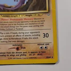 Aerodactyl 15/64 Non Holo Neo Revelation Pokemon TCG Card 2000 - Image 4