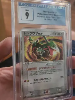 (POP 6) CGC 9 MINT Rayquaza EX Pokemon 2004 Holo Starter Deck Japanese 008/015 - Image 1