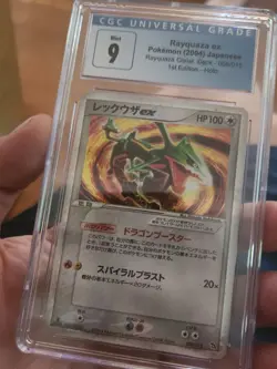 (POP 6) CGC 9 MINT Rayquaza EX Pokemon 2004 Holo Starter Deck Japanese 008/015 - Image 2