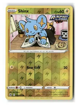 Shinx 039/159 Common Crown Zenith Pokemon Reverse Holo Near Mint - Image 1