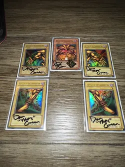 Yu-Gi-Oh! Exodia The Forbidden One - LOB SET - SIGNED BY VOICE ACTOR DAN GREEN - Image 1