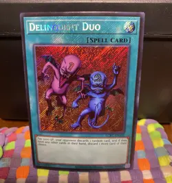 Yu-Gi-Oh! TCG Delinquent Duo LCKC-EN101 Secret Rare Unlimited NM Condition - Image 1
