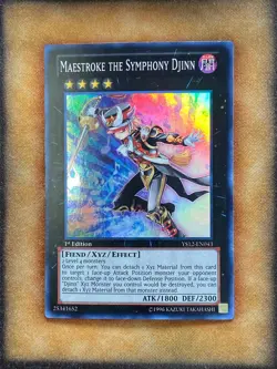 Yugioh Maestroke the Symphony Djinn YS12-EN043 Super Rare 1st Ed LP - Image 1