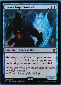 Clever Impersonator (Promo Pack) FOIL Khans of Tarkir HP (509265) - Image 1