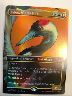 Kykar, Wind's Fury (Borderless) Commander Masters Foil - Image 1
