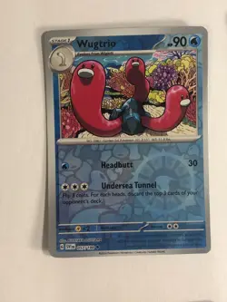 Pokemon TCG Scarlet & Violet Reverse Holographic Wugtrio 057/198 Near Mint - Image 1