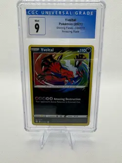 Yveltal Pokemon 046/072 Amazing Rare Shining Fates CGC Mint 9 - Image 1