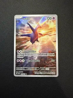 2024 Pokemon Sv08: Surging Sparks Latios 203/191Illustration Rare NM IR - Image 1