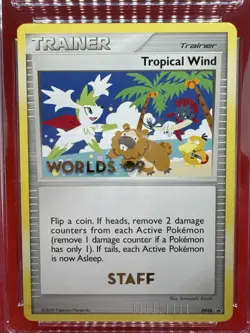 Pokemon Tropical Wind DP48 World Championship ‘09 STAFF Black Star Promo CGC 8.5 - Image 2