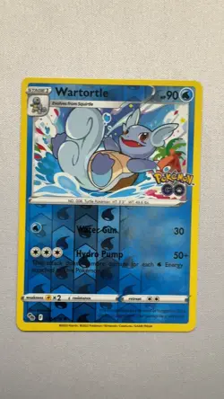 Wartortle 016/078 Uncommon Pokemon GO Pokemon Near Mint - Image 1