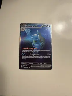 Pokemon TCG Blastoise EX 200/165 Scarlet & Violet 151 Holo Card Sir NM Condition - Image 1