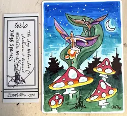 MTG ARTIST PROOF WB Scryb Sprites AP Time Walk Sketch Art Amy WEBER - Image 1