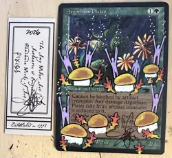 MTG Argothian Pixies Alter Altered Sketch Art Amy WEBER Magic - Image 1