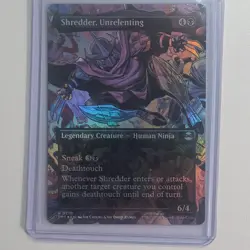 Magic: The Gathering Shredder Unrelenting Foil Legendary Creature TMNT 0210 - Image 1