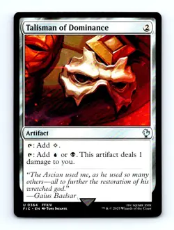 #364 2025 Final Fantasy Commander ~ Talisman of Dominance Uncommon - Image 1