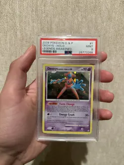 Deoxys LV.5p Holo Card Legends Awakened Series 1/146 PSA 9 - Image 1