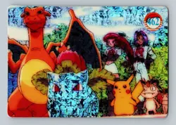 Pokemon Card - Charizard, Ivysaur & Pikachu #462 - Vending Machine - Holo - Image 1
