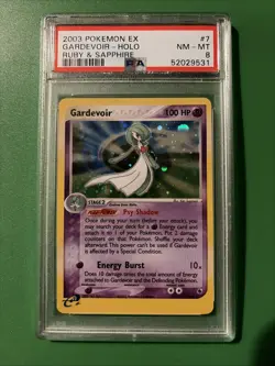 Gardevoir [Holo] #7 Pokemon Ruby & Sapphire PSA 8 - Image 1