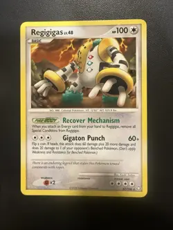 Pokemon TCG Regigigas LV.48 37/146 Regular Rare Card Nonholo LP - Image 1