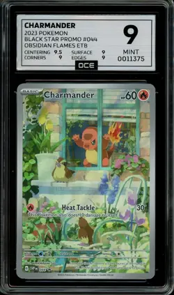 Pokemon Slab: Charmander - 044 - SVP Black Star Promo - Graded OCE Mint 9 - Image 1