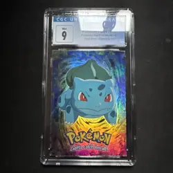 2000 Topps Chrome Pokemon HOLO CLEFAIRY Chrome and Bulbasaur Rainbow Foil - Image 3