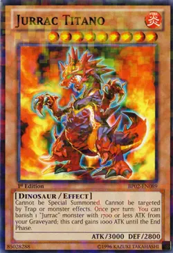 Jurrac Titano - BP02-EN089 - Mosaic Rare - 1st Edition - Lightly Played - Image 1