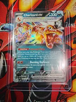 Charizard ex 054/091 SV: Paldean Fates Pokemon Card - Image 1
