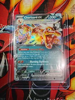 Charizard ex 054/091 SV: Paldean Fates Pokemon Card - Image 2