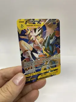 Lucario Vmax Gold Metal Pokemon Card-Collectible Gift Display！Christmas aa - Image 2