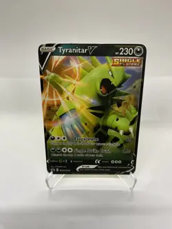 Tyranitar V Gold Metal Pokemon Card-Collectible Gift Display！Christmas aa - Image 2