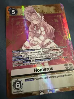 Digimon Card Game Homeros BT24-102 SEC Foil NM - Image 2