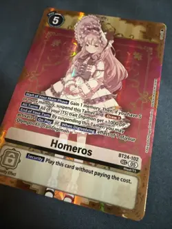 Digimon Card Game Homeros BT24-102 SEC Foil NM - Image 3