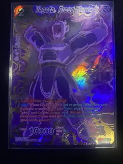 Dragon Ball Super Card Game Vegeta, Proud Warrior Ultimate Squad BT17-132 SPR - Image 1